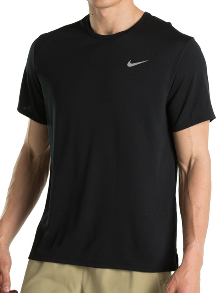 Nike Miler Men's Dri-Fit Uv - Black Reflective Silver-1