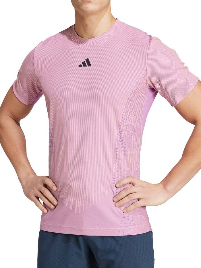 Adidas Tennis & Padel T-shirt Tennis Airchil Pro in Tessuto Traspirante Rosa