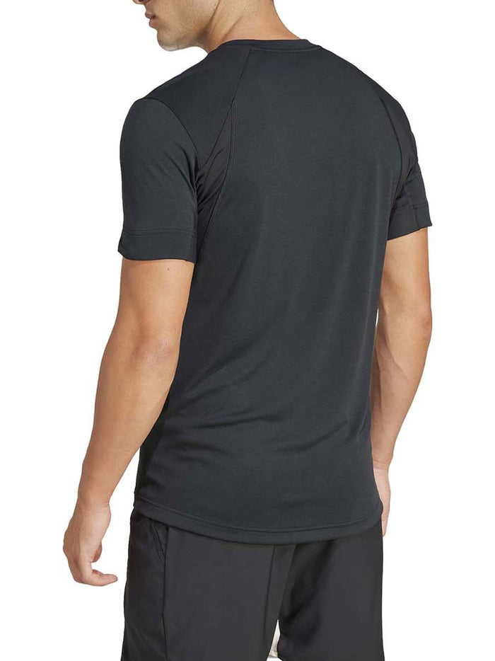 Adidas Tennis & Padel T-shirt FreeLift Pro Traspirante/Elasticizzata Bianco/Nero-2