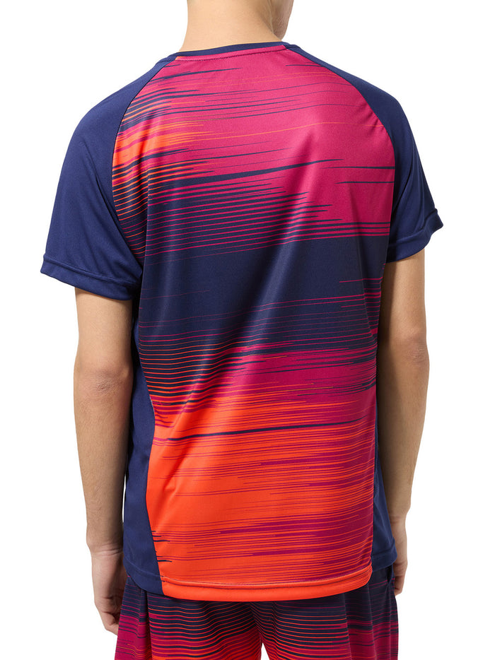 Gradient Lines Ace T-shirt - Blu Cosmo-2