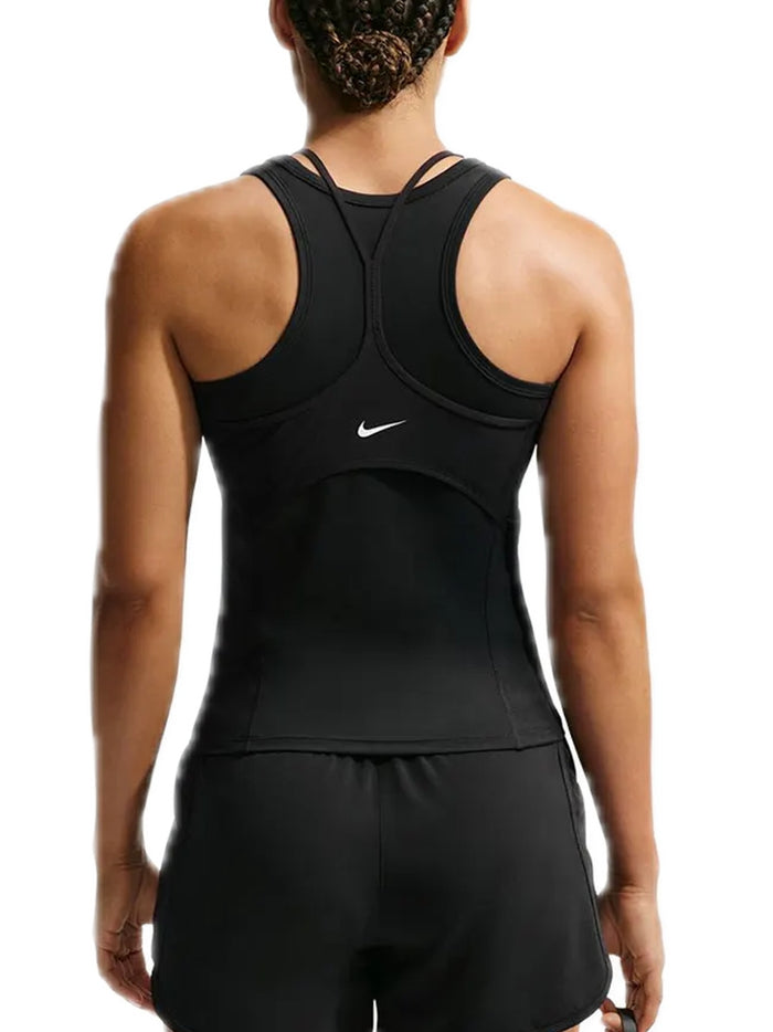Nike One Women's Dri-Fit Tank - Black University Red White-2