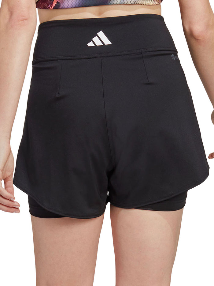 Adidas Tennis & Padel Shorts Match Elasticizzato Nero-2
