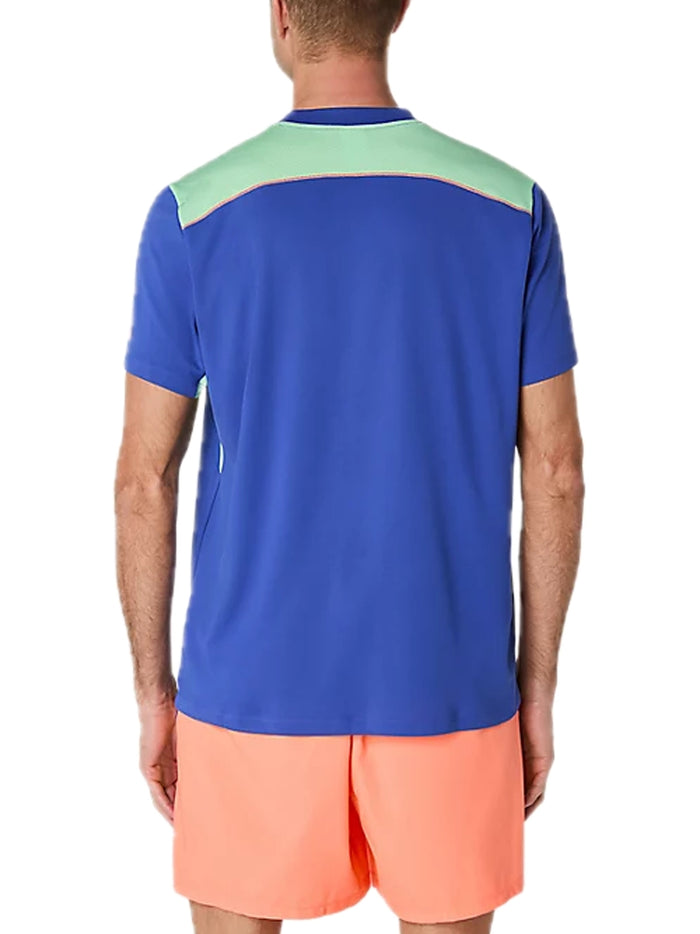 Padel Court Ss Top - Dark Cobalt Menthol-2