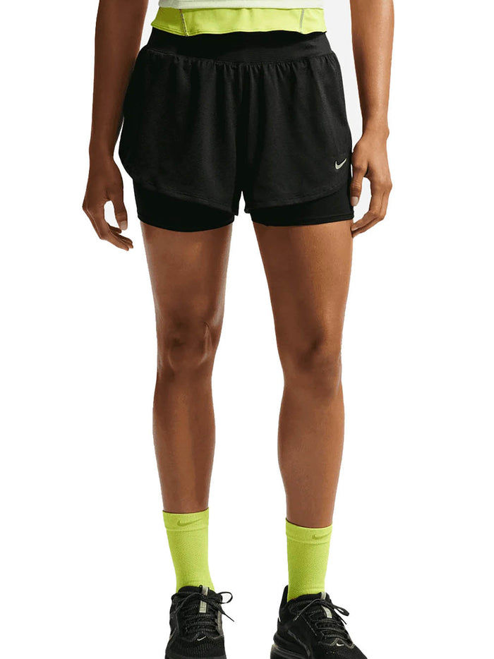 W Nk Flow Msh Df 2In1 Shrt - Black Reflective