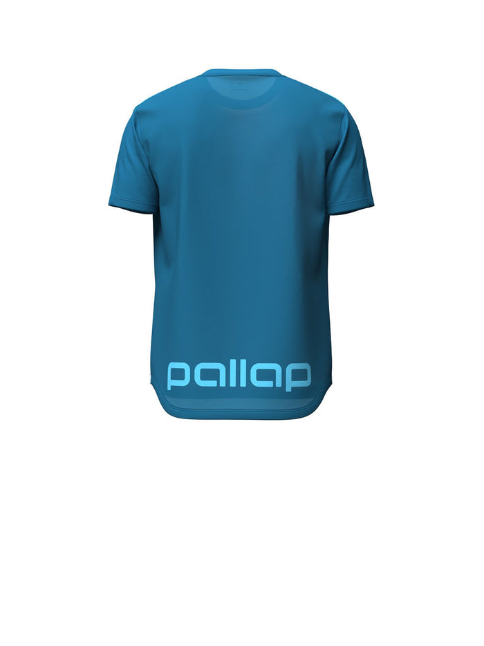 Men's Tech T-shirt - Petrol Blue Cyan Blue-2