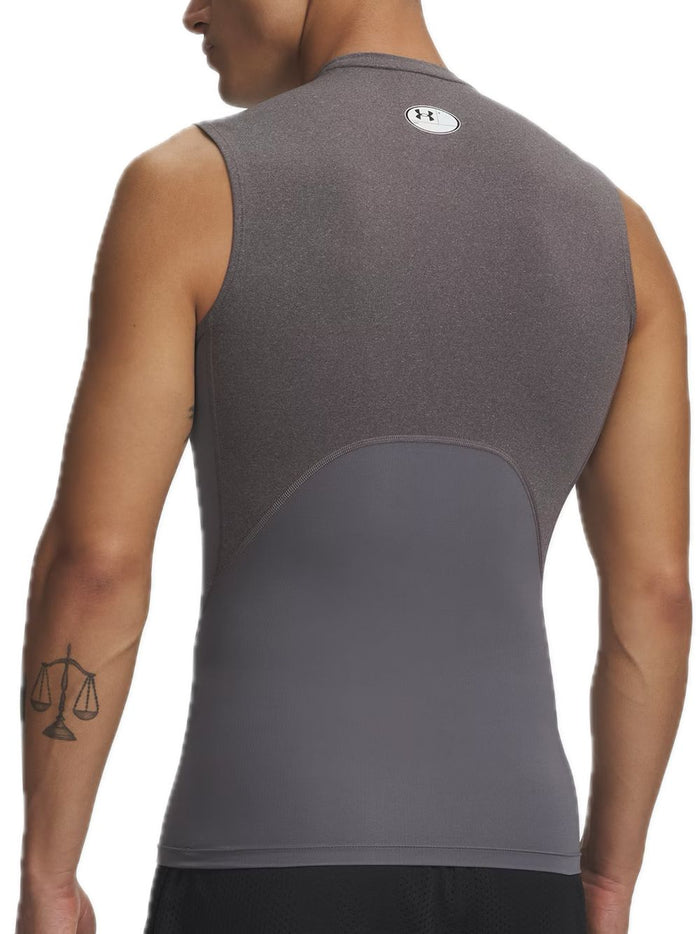 Ua Heatgear Armour Comp Sl - Carbon Heather Grey-2