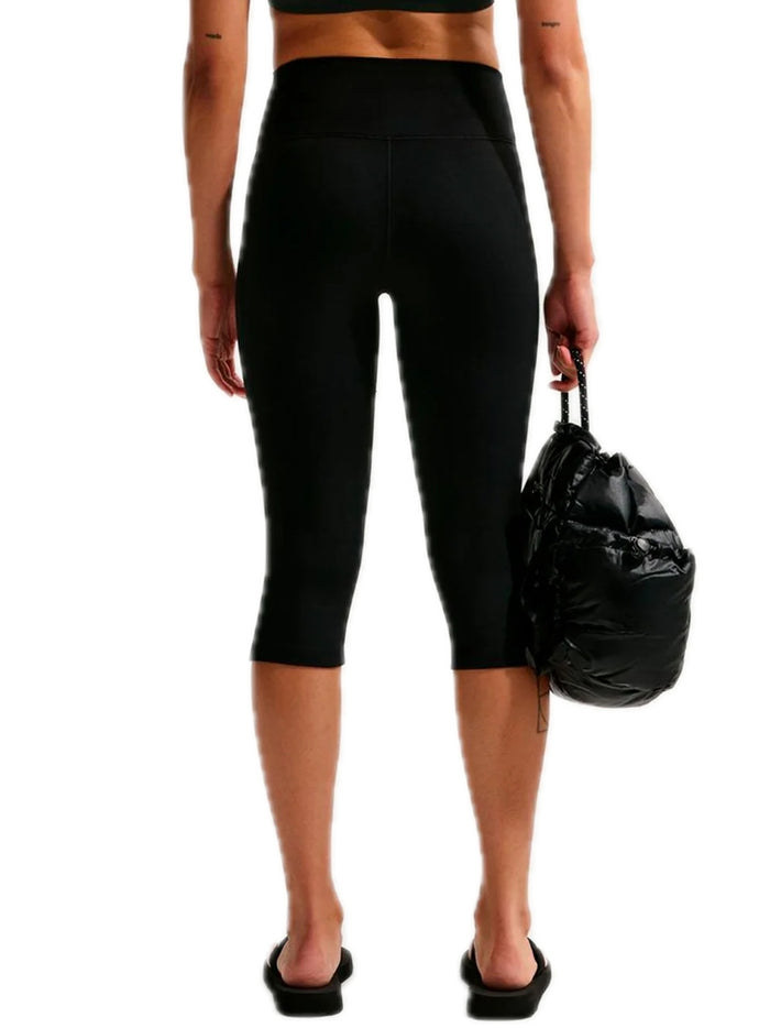 Nike One Women's High Waisted - Black White-3