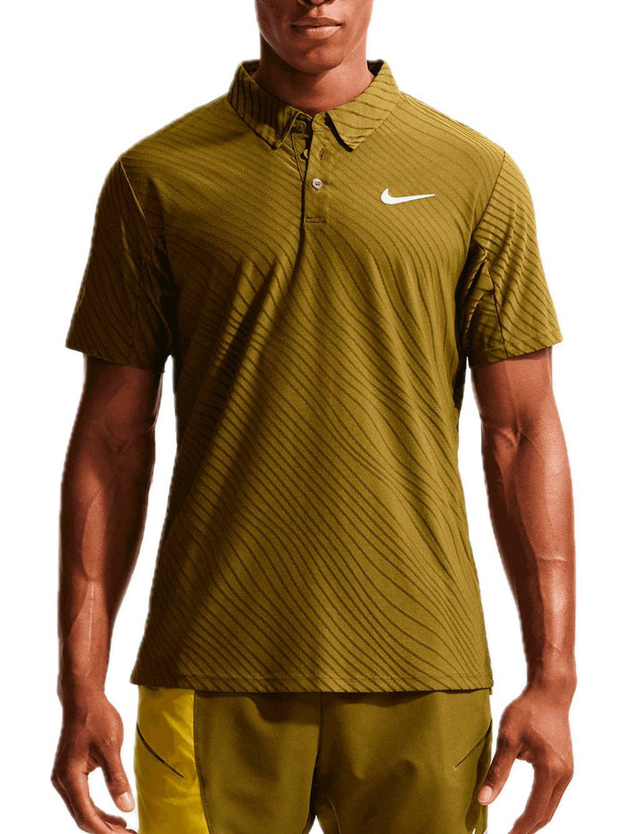 M Nkct Df Adv Slam Polo Mb - Olive Flak White