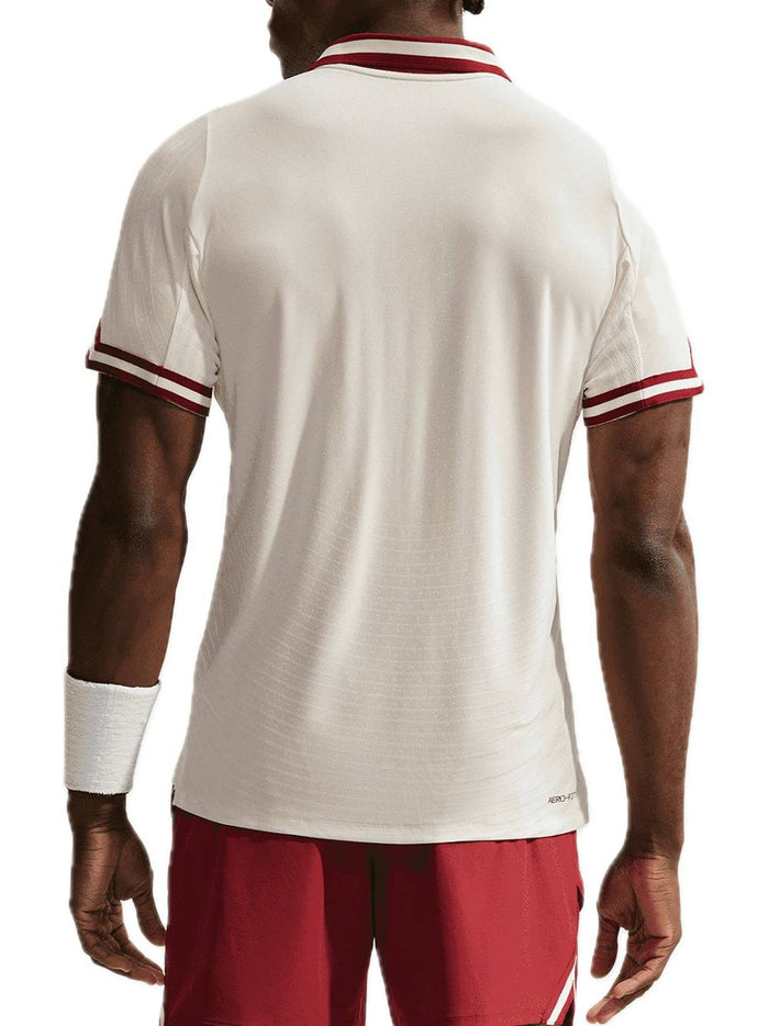 Nike Court Slam Men's Aero-FIT - Pale Ivory/Team Red-2