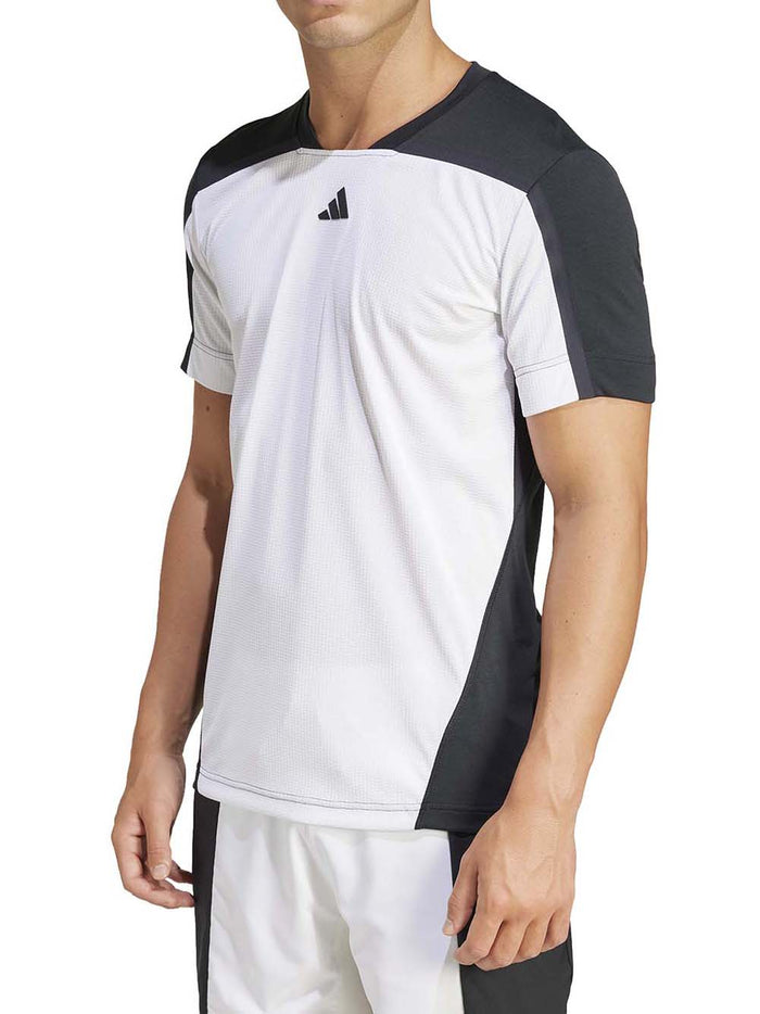Adidas Tennis & Padel T-shirt FreeLift Pro Traspirante/Elasticizzata Bianco/Nero