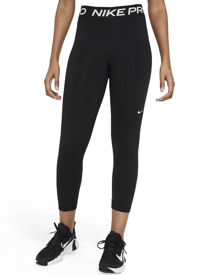 Nike Pro 365 Women's Mid-Rise Crop - Black