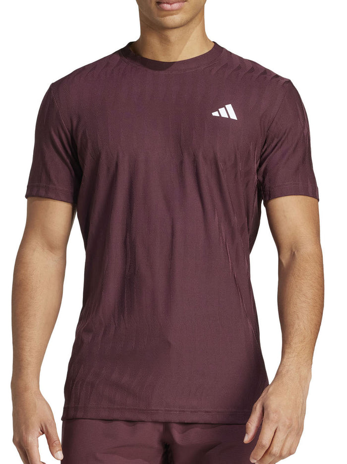 T-Shirt Da Tennis Climacool + Airchill Freelift - Aurora Ruby/Brown-1