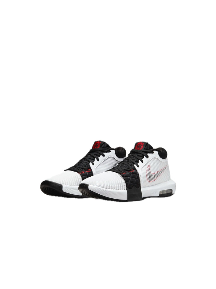 Nike Sneakers Alte Lebron Witness VIII Bianco/Nero/Università Rosso-2