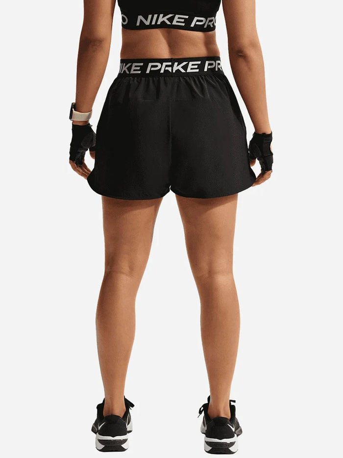 Nike Pro Women's 2-in1 Shorts - Black White-2