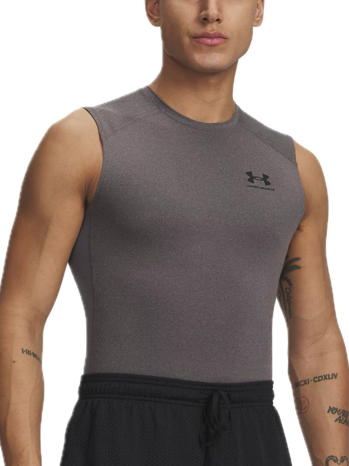Ua Heatgear Armour Comp Sl - Carbon Heather Grey