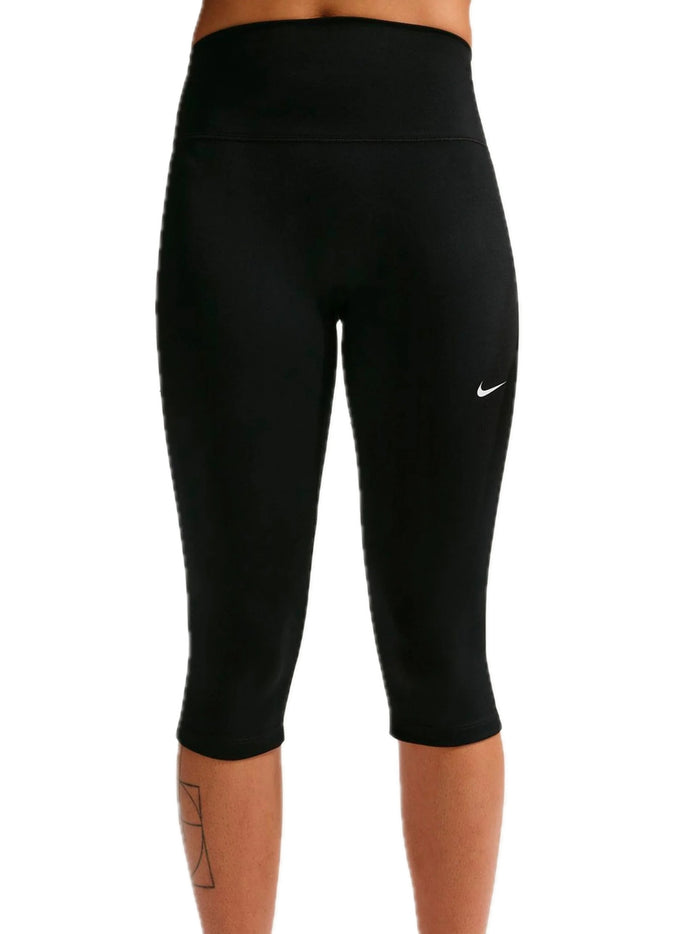 Nike One Women's High Waisted - Black White-2