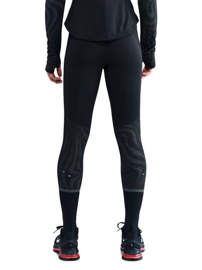 W Nk Df Tempo Hr 7/8 Tght - Black Reflective Silv-2