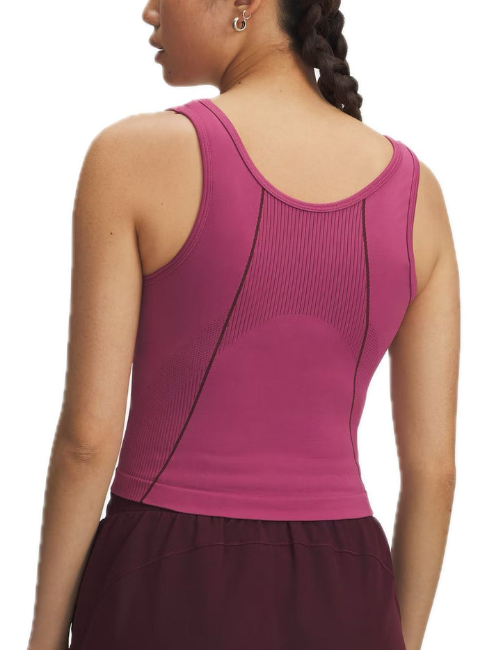 Ua Vanish Seamless Tank - Fuchsia Dusk-2