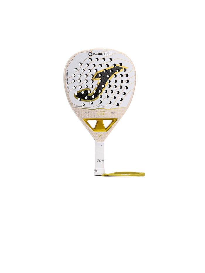Slam Pro Iconic Paddle Racket - White Gold