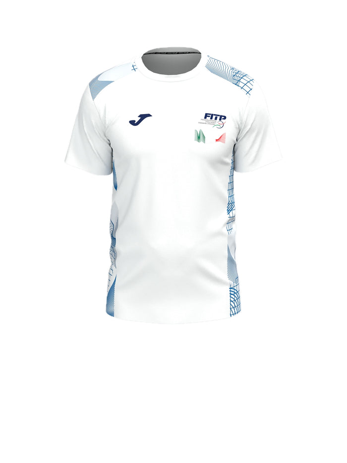 Fed. Italia Tenis Y Padel Short Sleeve T-shirt - White-1