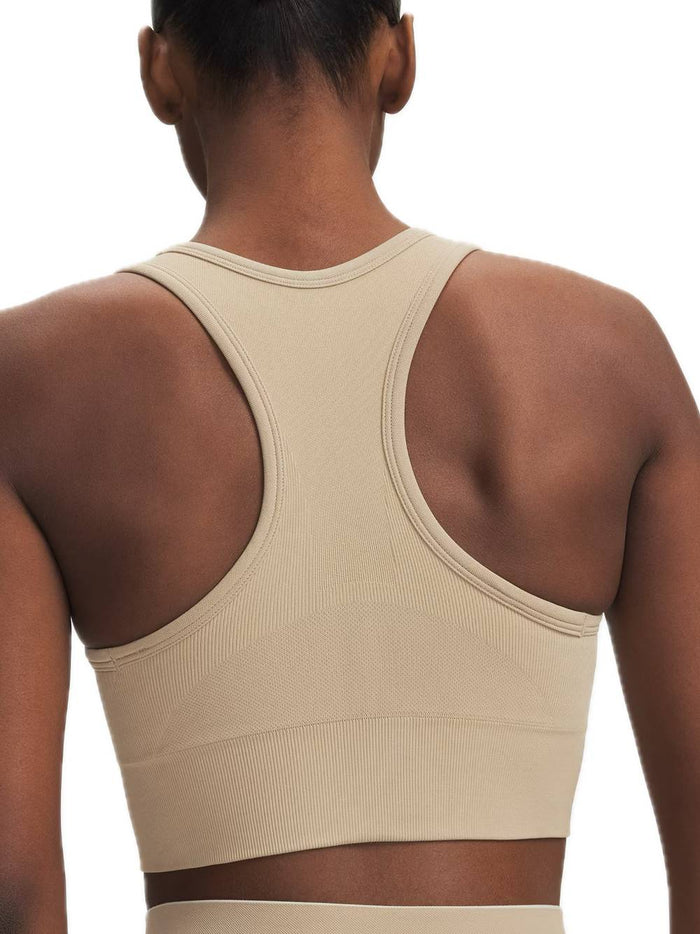 Vanish Seamless Mid Bra - City Khaki-2