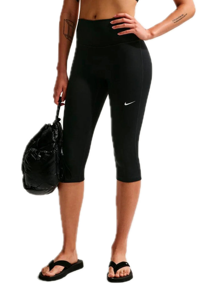Nike One Women's High Waisted - Black White-1