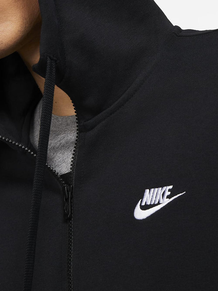 Nike Sportswear Club Felpa con cappuccio e zip a tutta lunghezza - Nero-3