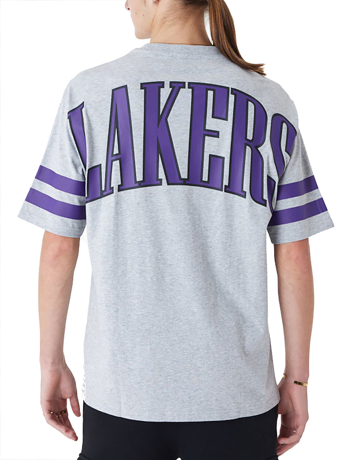 T-Shirt Oversize LA Lakers NBA Arch Graphic - Grigio
