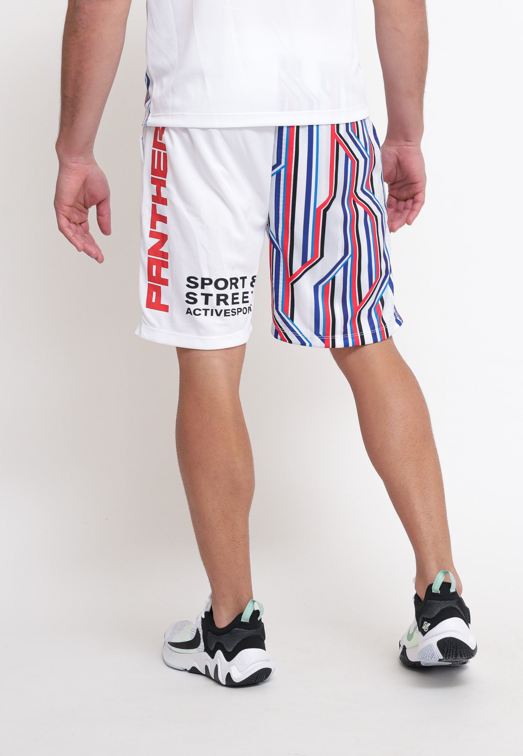 Panther Short Righe - Bianco » Sport & Street Active Sport