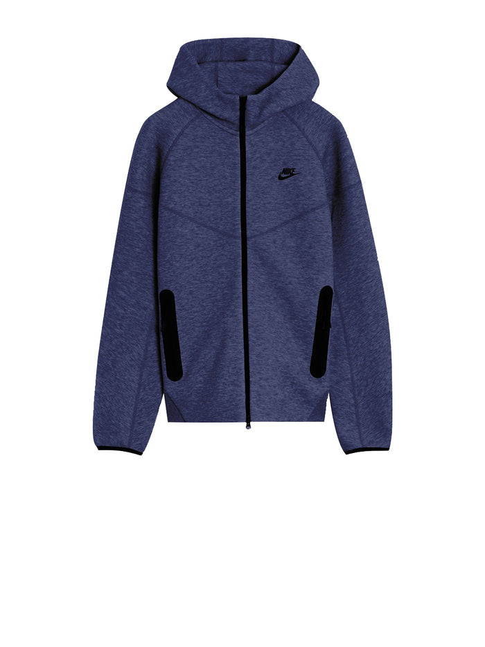 Nike Sportswear Tech Fleece Windrunner Felpa con cappuccio e zip a tutta lunghezza - Blue