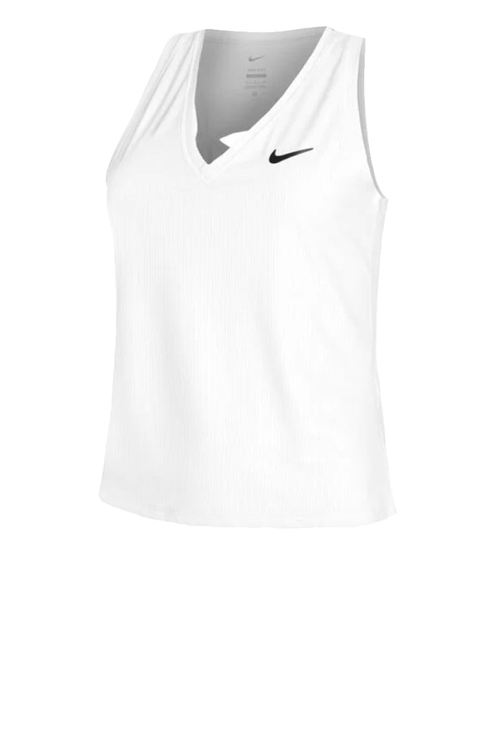 Nike Court Victory Logo Canotta Da Tennis - White/Black-1