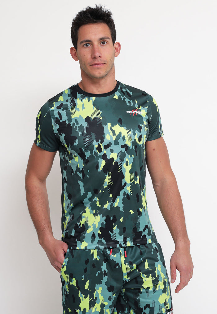 Panther T-Shirt Stampa - Multicolor