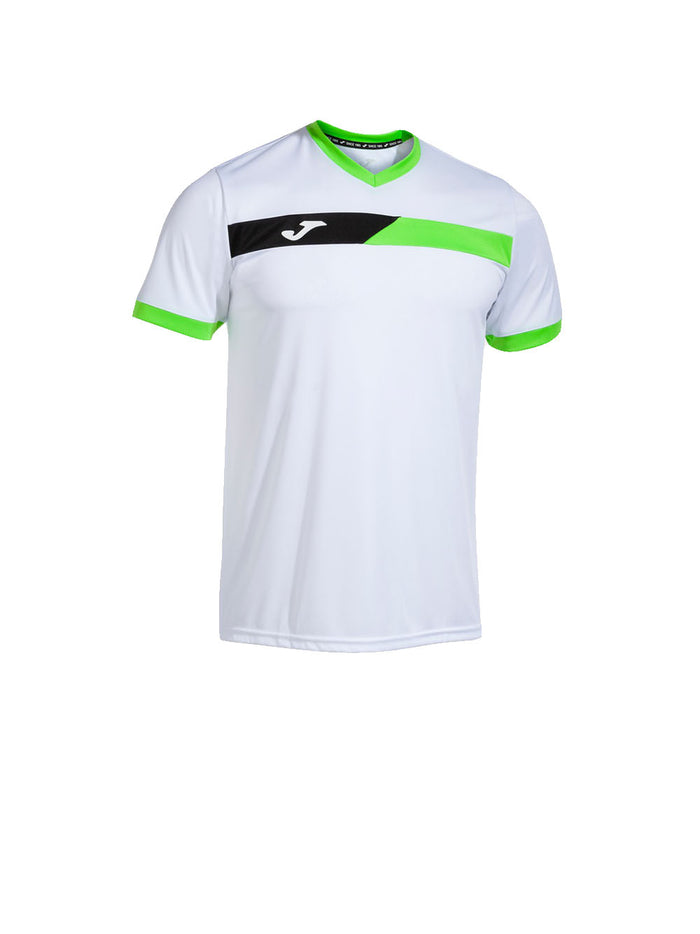 Court Short Sleeve T-shirt - White Fluor Green