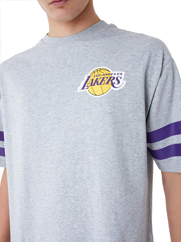 T-Shirt Oversize LA Lakers NBA Arch Graphic - Grigio-2