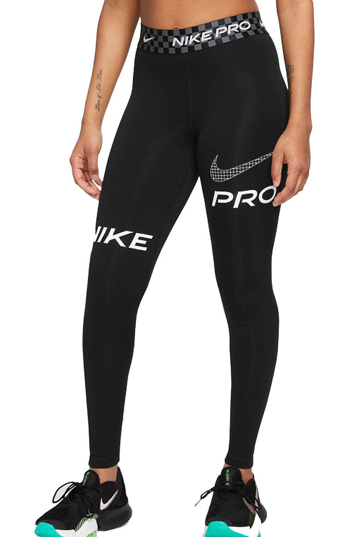 Nike Pro Dri-Fit Women's Mid-Rise L - Nero/Antracite/Bianco
